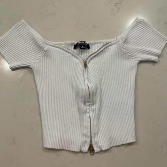 Zip Up or Down Crop Top - Picture 1 of 5